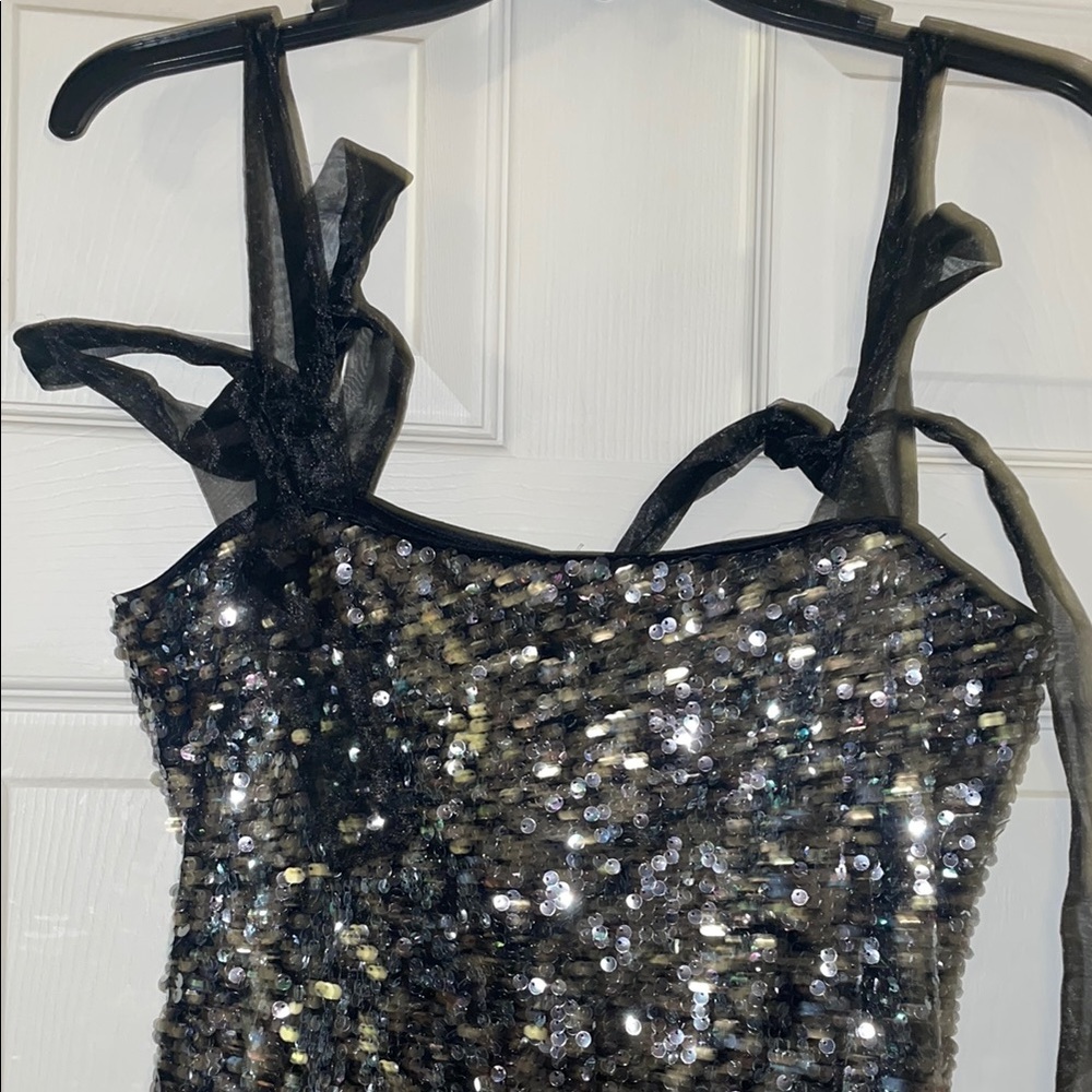 Lulu's Black Sequin Dress - Picture 3 of 4